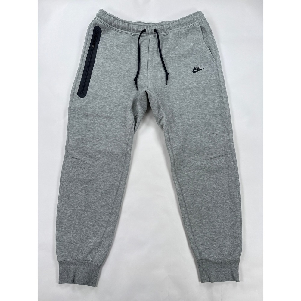 Nike Mens Tech Fleece Joggers XL Grey FB8002-063 Tapered Cuffs Athleisure